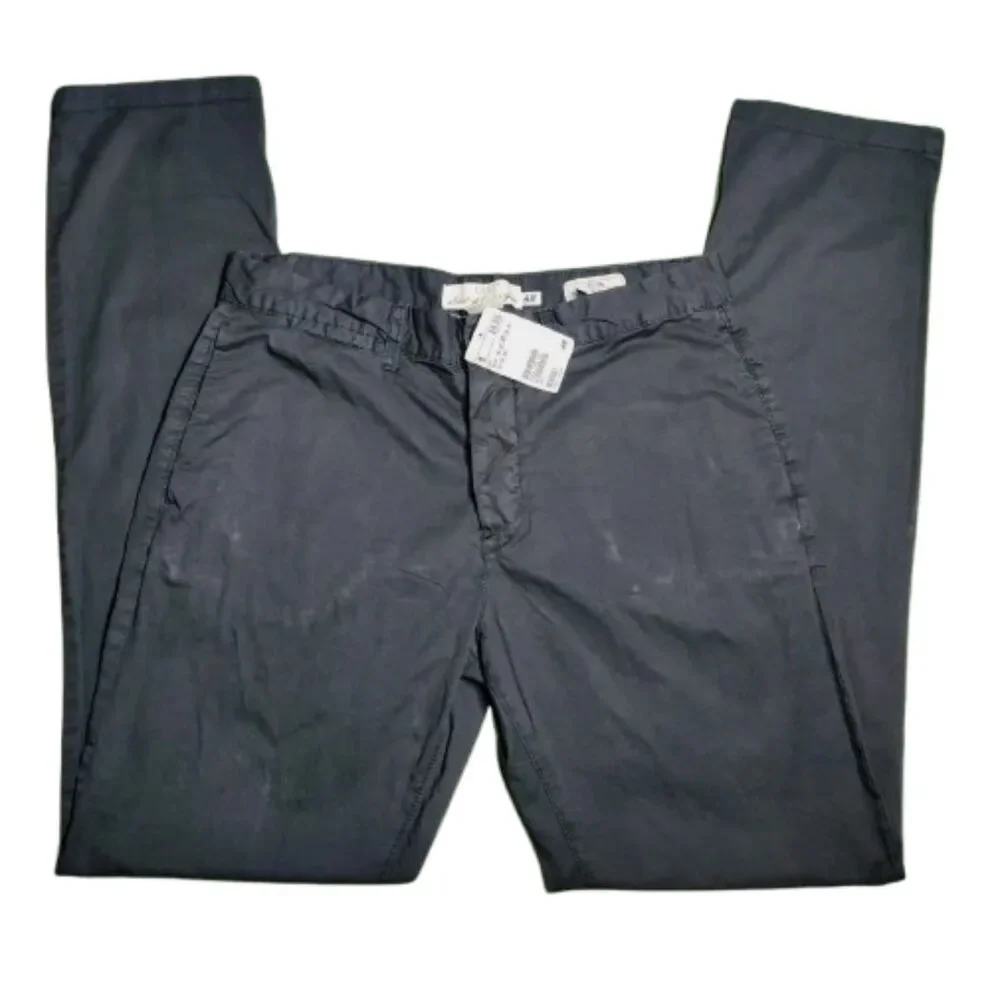 H&M L.O.G.G. Men’s Slim Fit Chino Pants Size 31 Gray Button Fly Casual